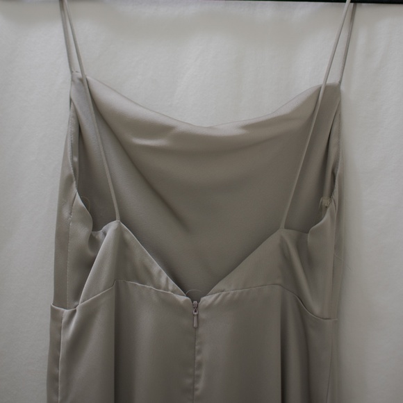**NEW** Fame and Partner- Strappy Draped Gown (Light Grey) - Picture 6 of 7